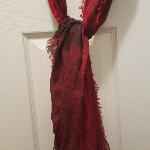 Coldwater Creek Accessories - Coldwater Creek Fall Red  Plaid Scarf NWOT
